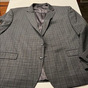 Shaquille O’Neal Gray Plaid Men's Blazer